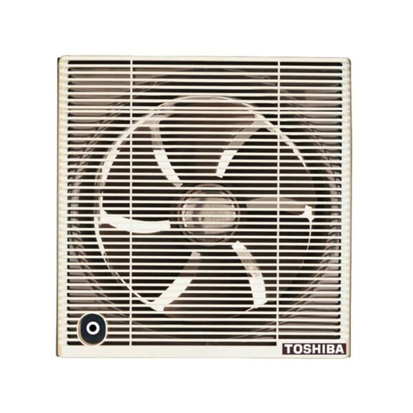 شفاط حمام توشيبا مقاس 30 سم × 30 سم لون بنى أو أوف وايت مزود بشبكة للحماية والخصوصية VRH30S1