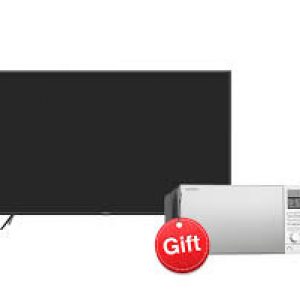 Bundle : SHARP 4K Smart LED TV 65 Inch 4T-C65DL6EX + SHARP Microwave Grill 25 Litre R-750MR(K) + Free Shahid VIP