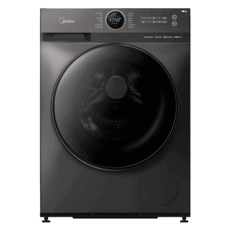 غساله ميديا اوتوماتيك 8كيلو 1400لفه سلفر انفرتر بخار Mf100w80b/tt