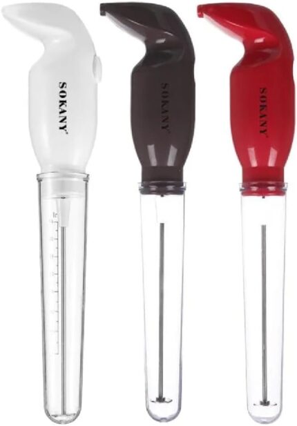 مضرب يدوي SK-1733 كابتشينو 25 وات من سوكاني، لون أحمر