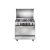 Universal 8905 Stainless Gas Cooker Turbo With 5 burners And Fan