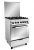 Fresh Cooker Rembo 4 burner 60*60 Stainless